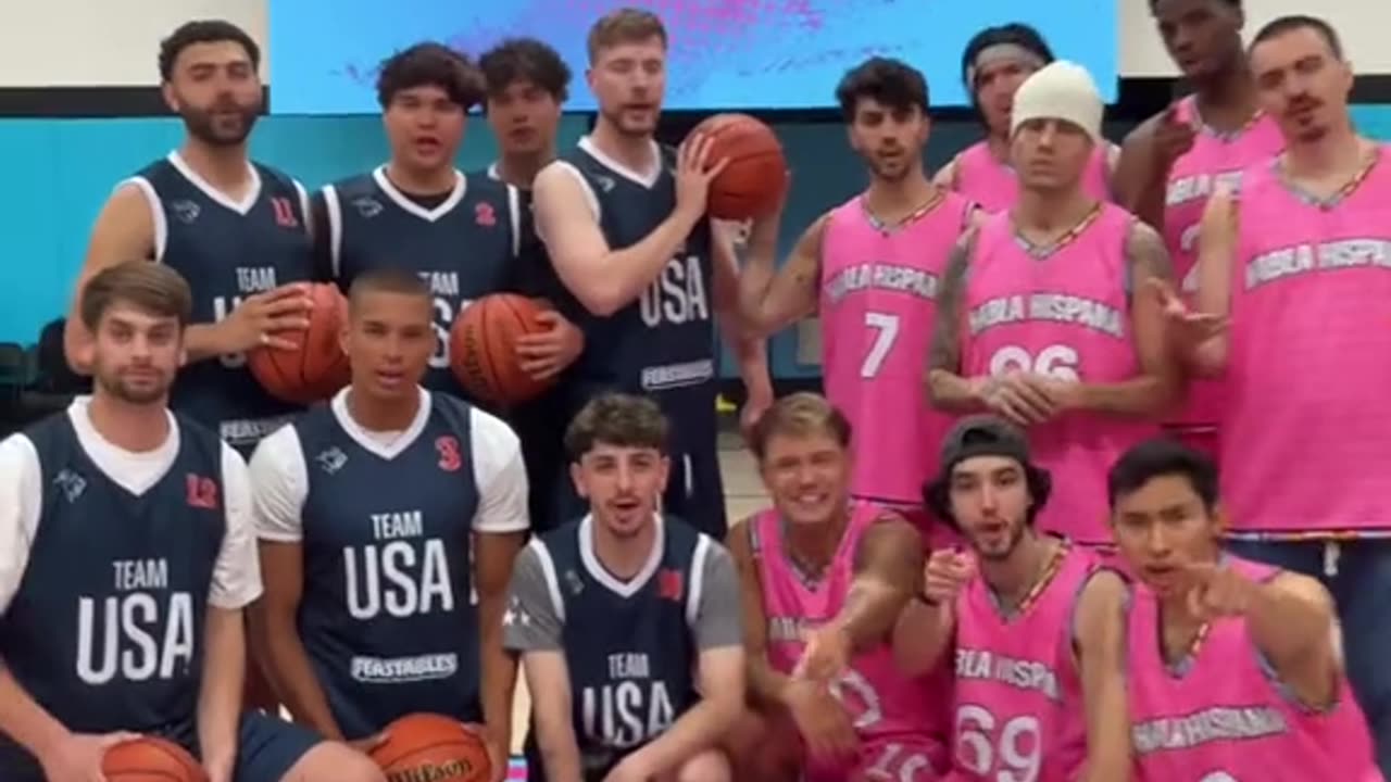 Mr Beast basketball match