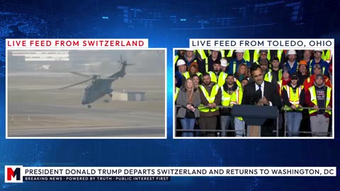 🇺🇸 President Donald Trump Concludes Official Davos Visit, Boards Air Force One for Return to USA
