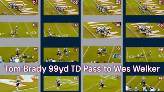 Prototype 215: New England Patriots Tom Brady 99yard TD Pass to Wes Welker