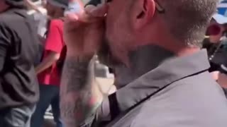 Corrupt celebrity police officer Michael Fanone gets called out everywhere he goes