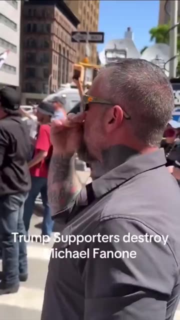 Corrupt celebrity police officer Michael Fanone gets called out everywhere he goes