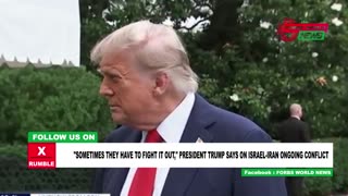 President Trump weighs on on the Israel-Iran conflict