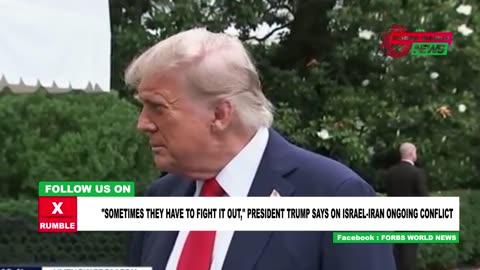 President Trump weighs on on the Israel-Iran conflict