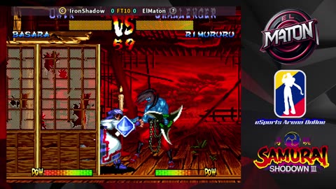 Samurai Shodown III • Luchas en línea • "IronShadow" vs "ElMaton" • (2025/08/17) #ft3 #ranked