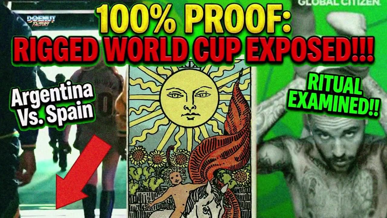 100% PROOF: Argentina Vs. Spain RIGGED World Cup Exposed!!! Ritual Examined!!
