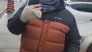 Man Confronts HAMAS Supporters In Toronto