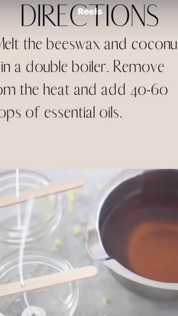 Homemade Beeswax Candle