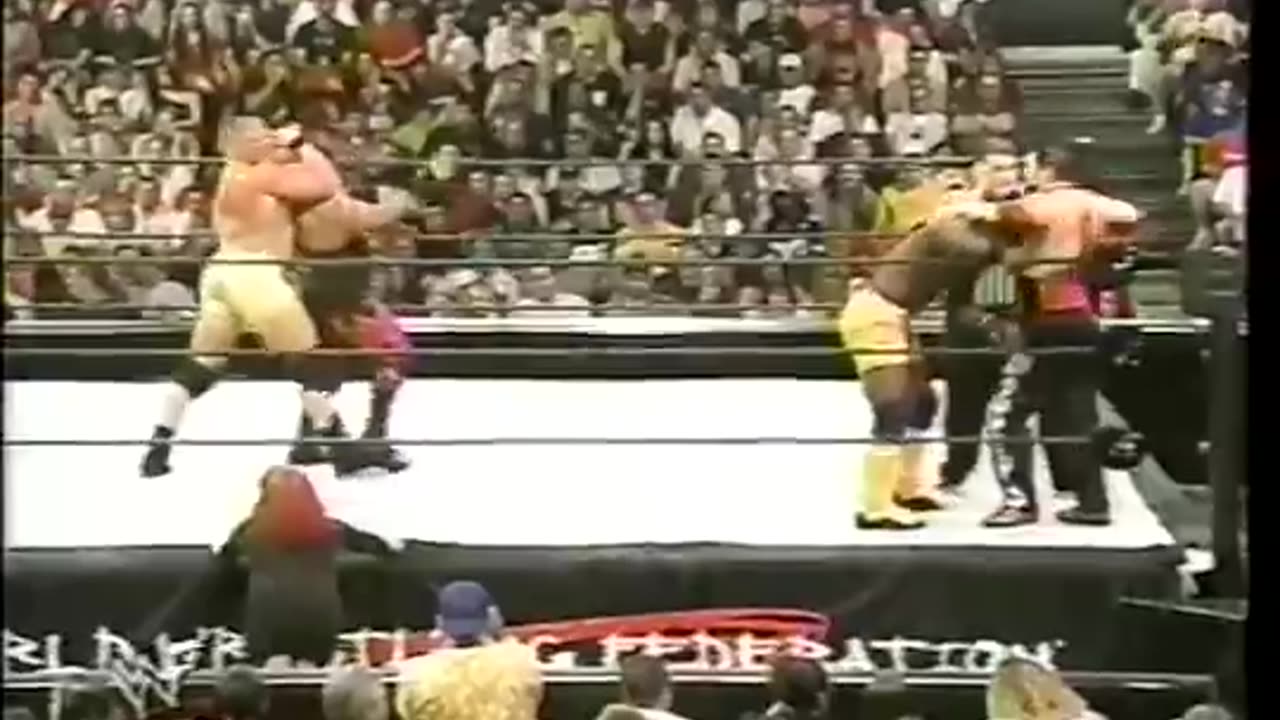 (2001) Brock Lesnar & Shelton Benjamin vs The Disciples of Synn - OVW/WWF