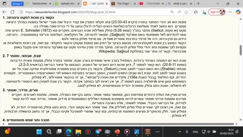 קשרים היסטוריים בין חגים יהודיים לאלילים מסופוטמיים