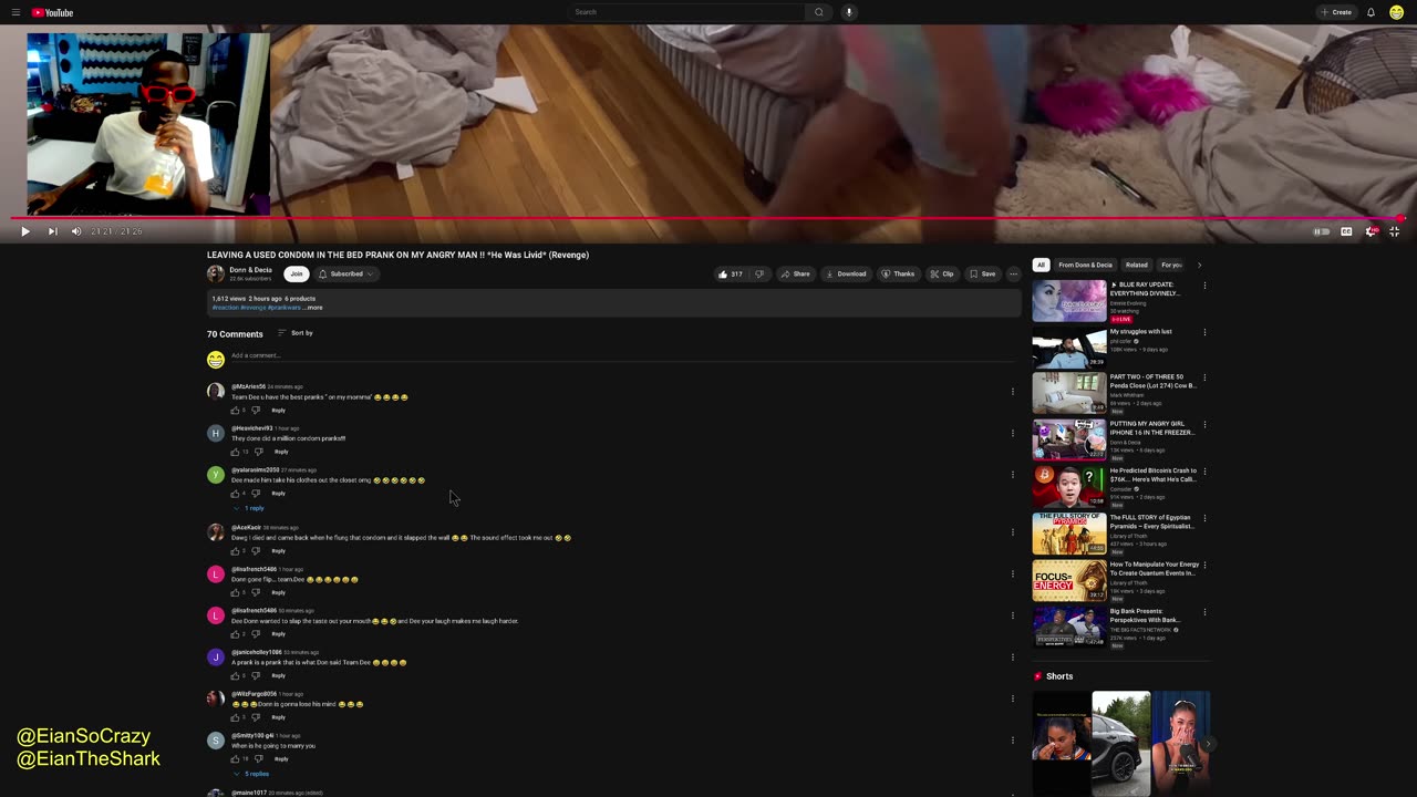 Reacting to Donn & Decia LEAVING A USED C0ND0M IN THE BED PRANK ON MY ANGRY MAN ! (Revenge)