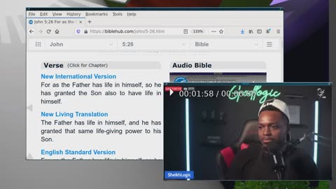 GodLogic Gets Destroyed By 1 Bible Verse And Has To Run On His Own Live Stream