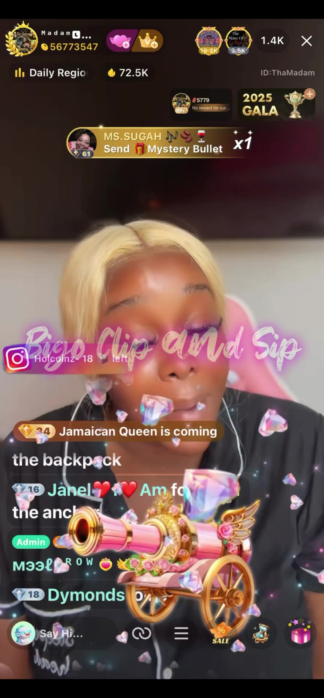 MadamLo going off on Mr D n Ms Diverse for disloyalty 11/26/25 #bigoclipandsip