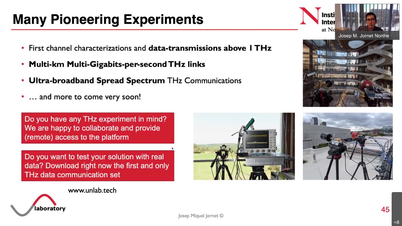 CSIM Seminar Prof Jornet Unleashing the Spectrum above 100 GHz: From Theory to Practice (0.1–10 THz) communication is envisioned as a key wireless technology in 6G and beyond IOnT