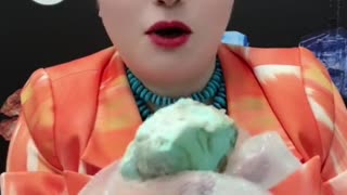 250429-14 Natural raw - ore turquoise rough material have a dense