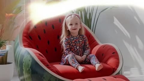 Cutest Watermelon Chair for Kids You'll Ever See!