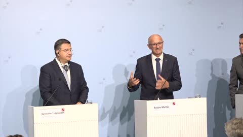 EU Commissioner Apostolos Tzitzikostas Press Meet in Austria | Europe Politics | Amaravati Today
