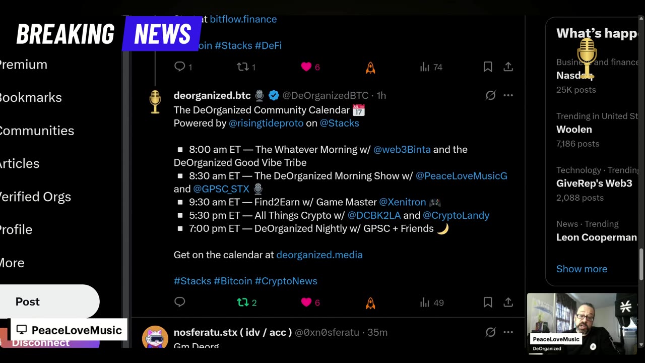 DeOrganized Morning | Crypto Report | @Stacks Update | Crypto Futures, Fed Signals, Vitalik’s Proposal & $BTC Treasury Moves 9/8