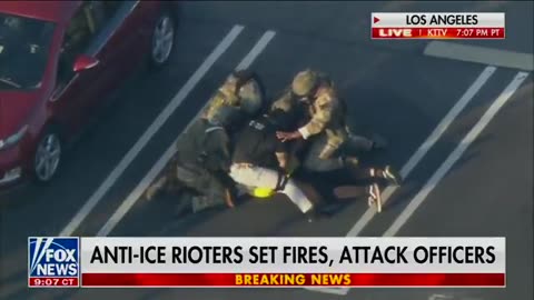 See the EPIC moment National Guard soldiers take down rioter on live TV… definition of FAFO