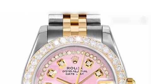 ROLEX Datejust 31mm – Custom Pink Mother‑of‑Pearl Dial with Diamond Accents & Jubilee