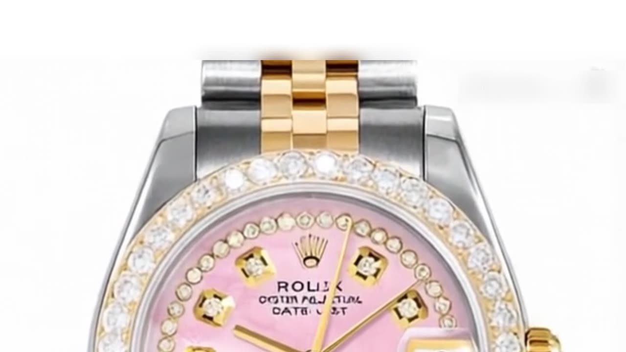 ROLEX Datejust 31mm – Custom Pink Mother‑of‑Pearl Dial with Diamond Accents & Jubilee
