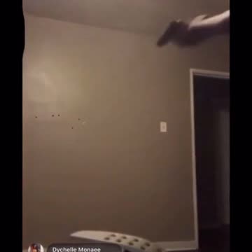 negro shoots holes in wall and gets nude to steal a TV? WTF