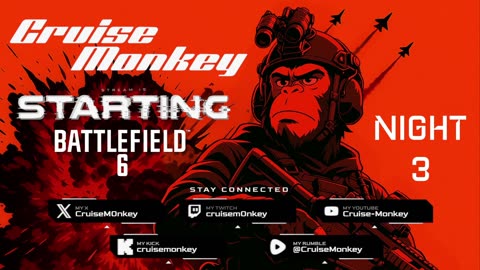 Cruise Monkey’s Battlefield 6 Marathon: BF6 Beta DAY 3 Live!