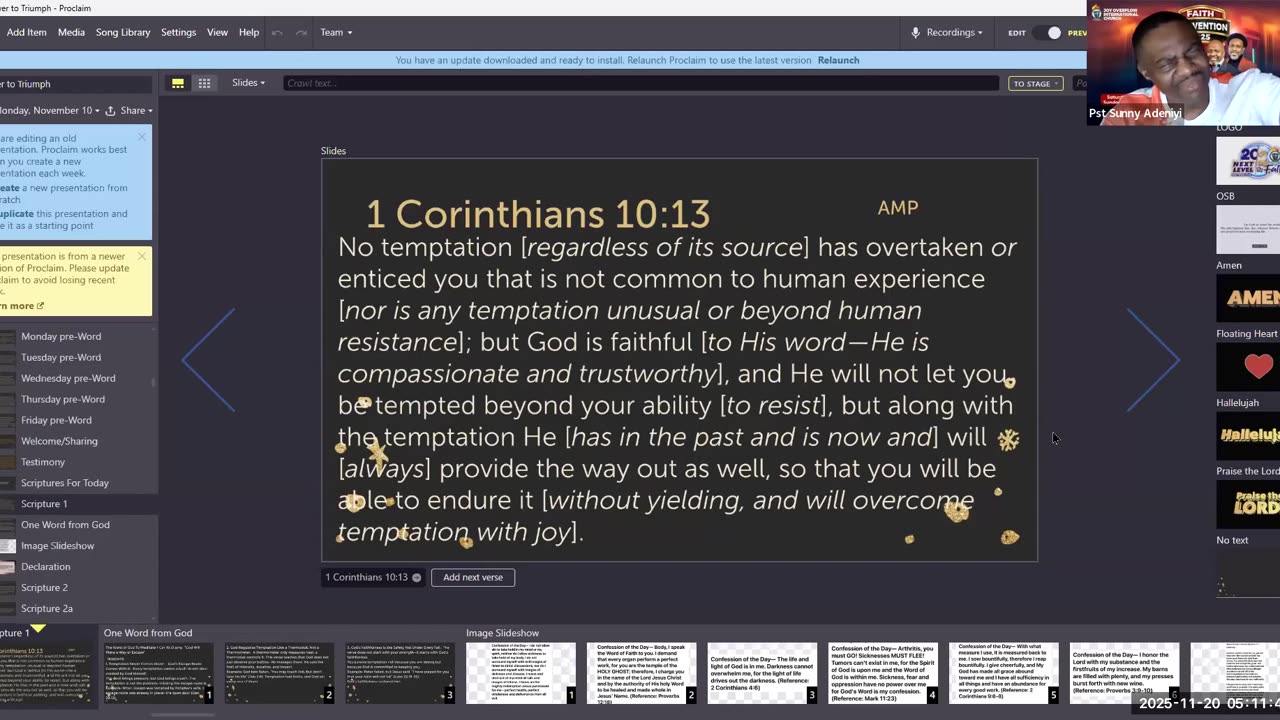 Power To Triumph || November 20, 2025 || “God Will Make a Way of Escape”