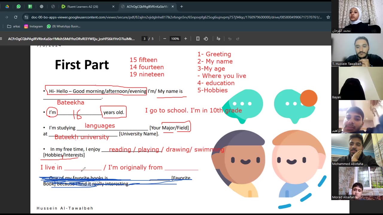 Fluency Builders-A1 (19) Introducing yourself