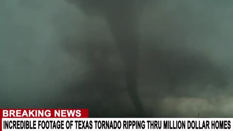 INCREDIBLE FOOTAGE OF TEXAS TORNADO RIPPING THROUGH MILLION DOLLAR HOMES