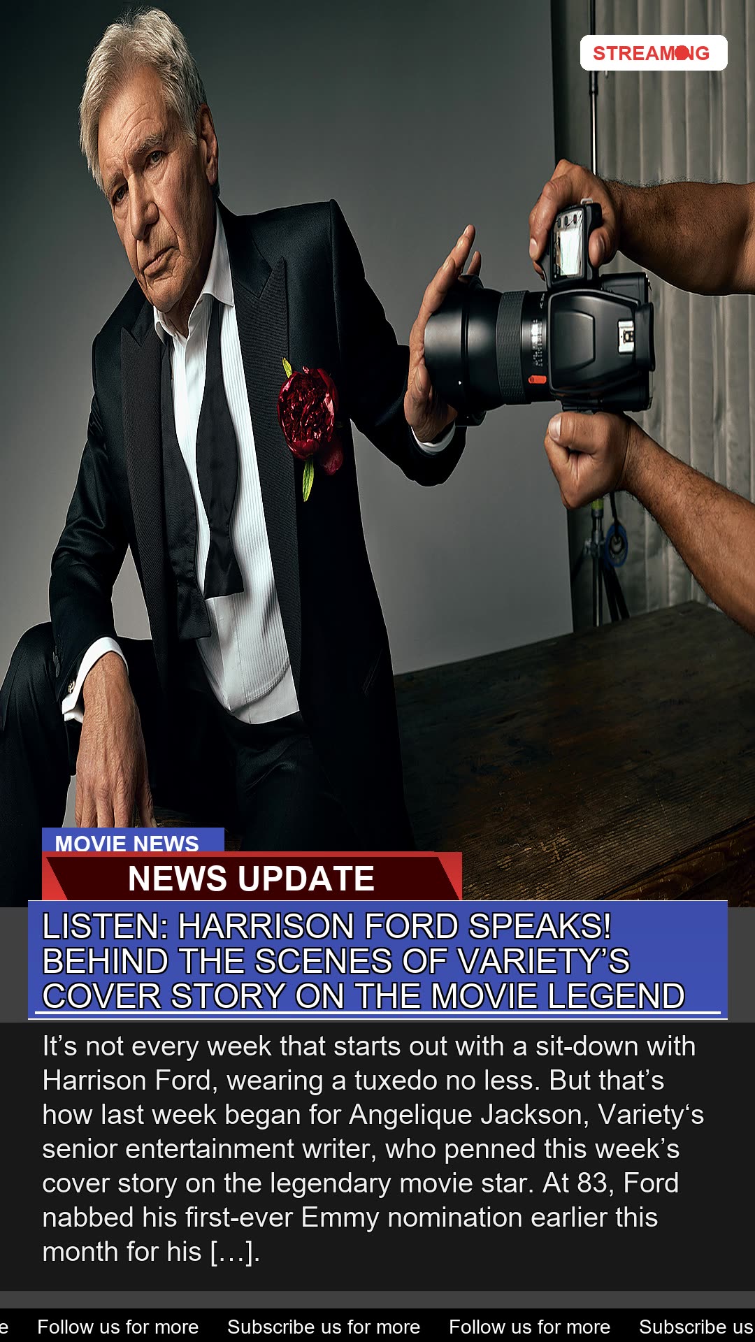 Listen Harrison Ford Speaks Behind the Scenes of