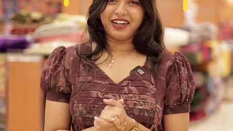 Women’s Georgette Frock with Front Cross Pleats | Swapna Weddings