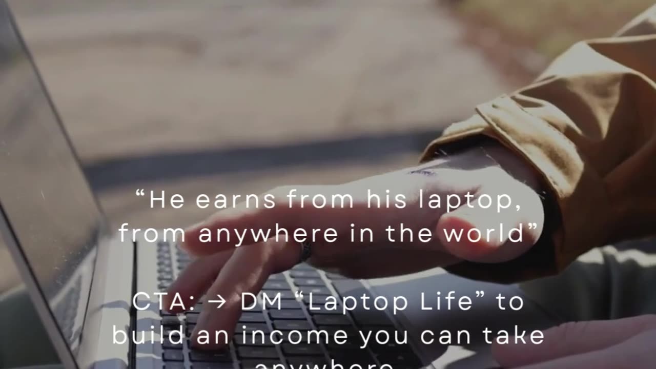 He Earns From His Laptop, From Anywhere In The World