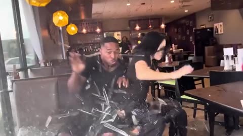 Food influencers survive after SUV crashes into restaurant