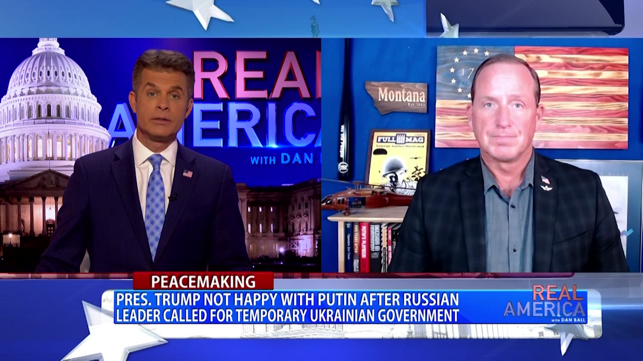 REAL AMERICA -- Dan Ball W/ Lt. Col. Darin Gaub, Pres. Trump 'Pissed' At Putin, 3/31/25