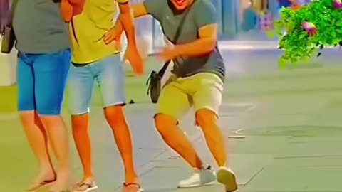 Lady got scared with prank