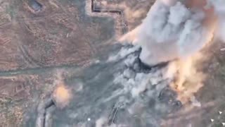 Small Mine Dropped on Ukrainian Fortification — Hits Ammunition Depot