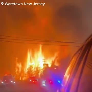 Massive fire is sweeping through New Jersey