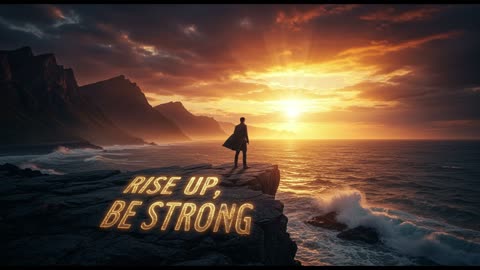 Rise Up, Be Strong – God is With You Every Step (Christian Motivation for Men
