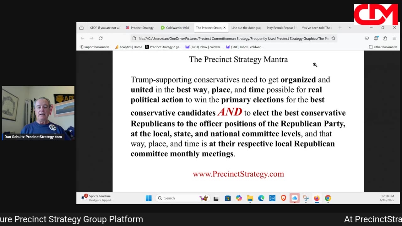 Precinct Strategy Call to Political Action No. 14. Try it, please. Dan Schultz June 16 2025
