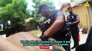 Seconds Before He Slapped An Officer