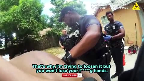 Seconds Before He Slapped An Officer