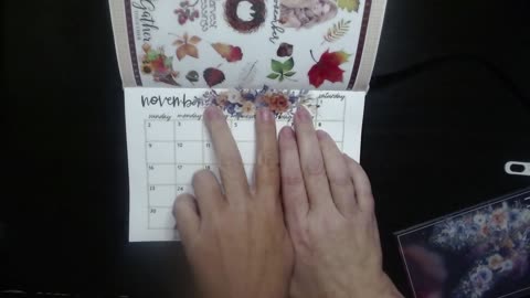 November Calendar in Creative Journal