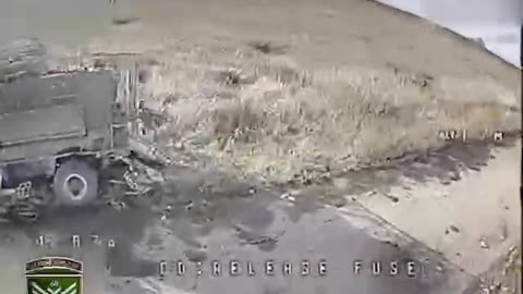 Russian Assault Group Picked Apart After Their APC Hit a Mine