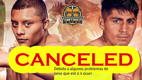 ISAAC CRUZ VS ANGE FIERRO OFF DUE TO WEIGHT ISSUES
