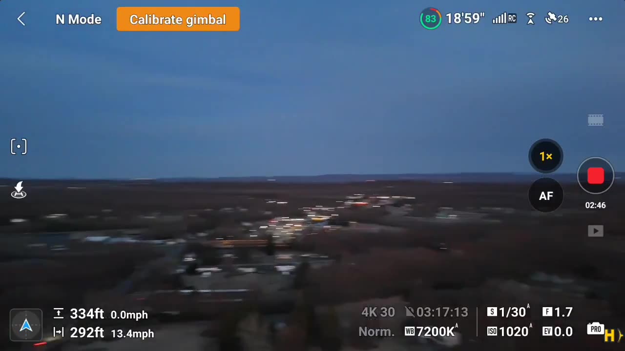 DJI FLIP soars over town.