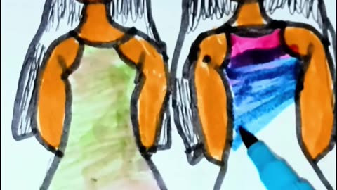 Easy girl drawing