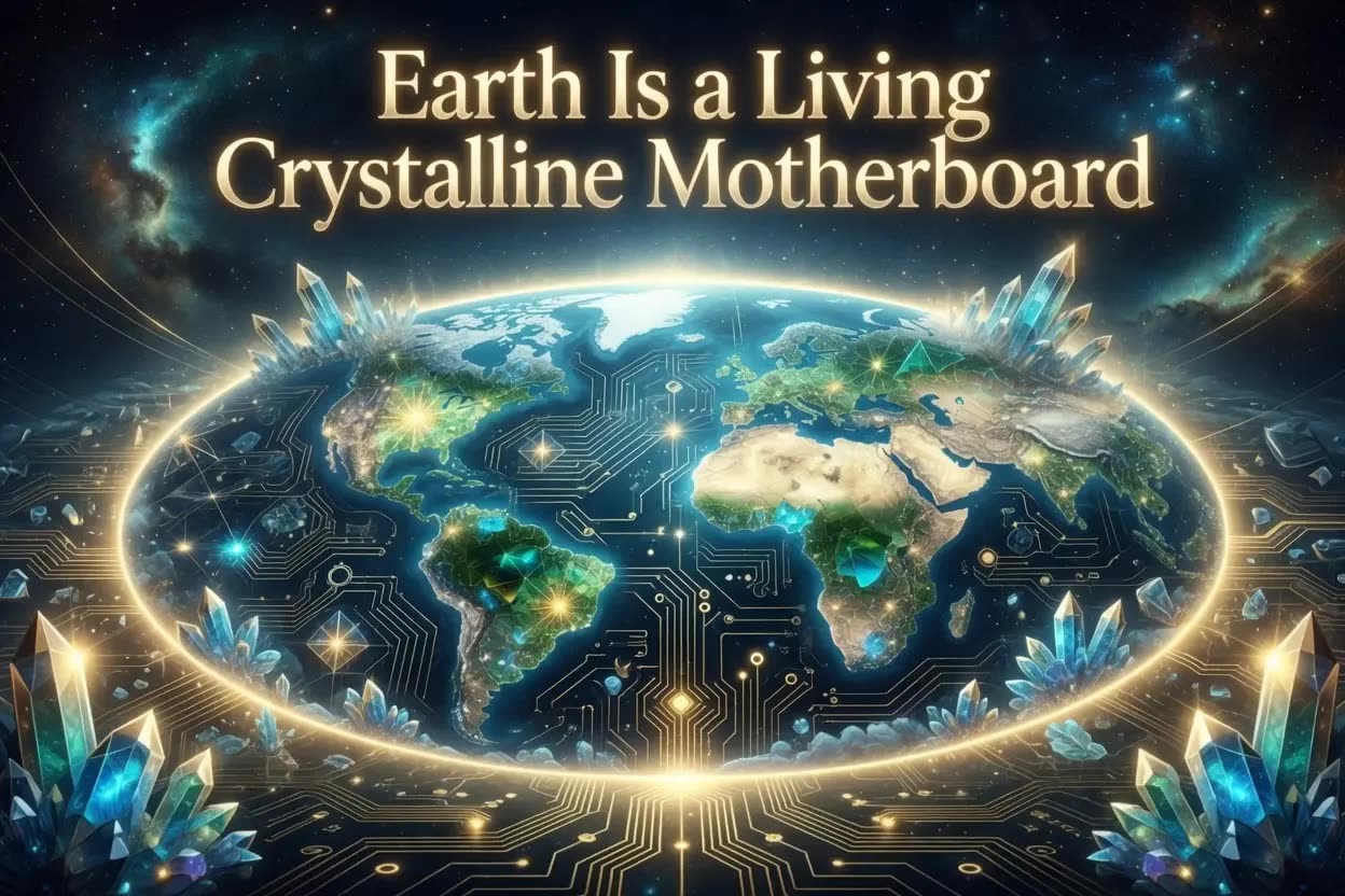 Earth Is a Living Crystalline Motherboard