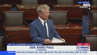 SEN. RAND PAUL: "The [Big Beautiful Bill] increases the debt ceiling by $5 trillion"