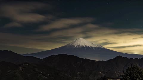 🌌 258Hz Night Mountain Meditation | Deep Healing Under the Stars | Sleep, Focus & Inner Peace