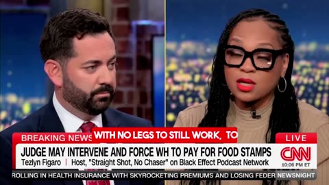 Tezlyn Figaro attempts to debate Rep Mike Lawler on the shutdown